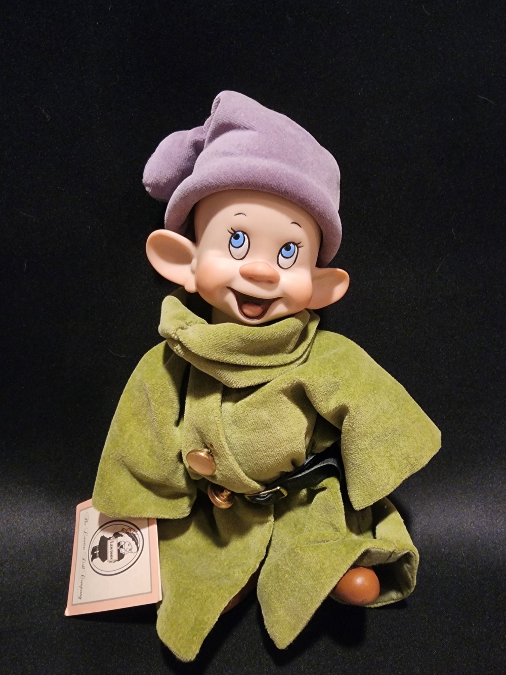Rare 1996 Disney Dopey Lawton Doll Co. Limited Edition #288/500 COA Vintage